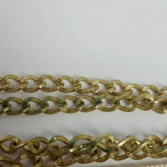 Vintage Sarah Coventry Long Gold Tone Chain Necklace, 26 Inches Long, Estate - Picture 7 of 10